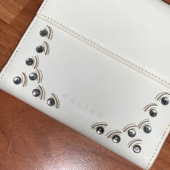 Authentic Celine Compact Rhinestone Wallet